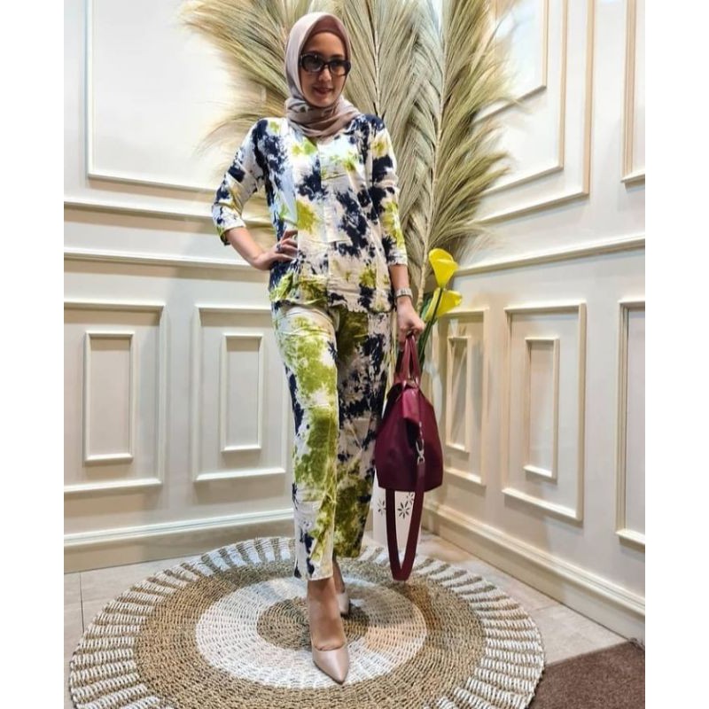 Setelan Rayon Tie Dye