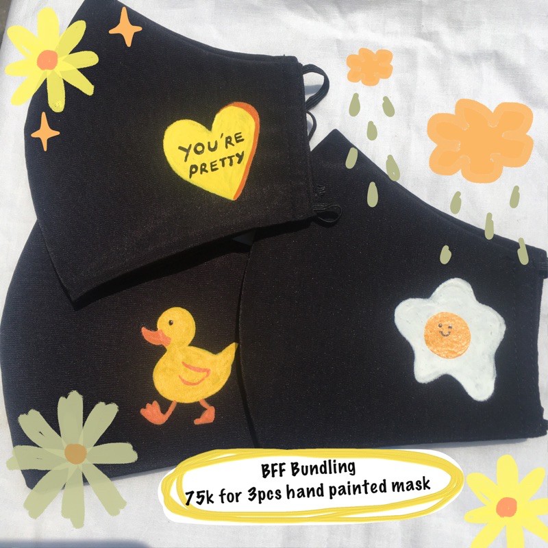 

Masker lukis BFF bundling