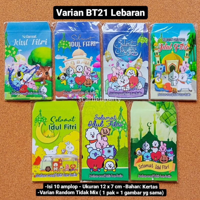 

AMPLOP LEBARAN BT21 ISI 10 LEMBAR ANGPAO KARTUN KARAKTER ANAK AMPLOP LIPAT KECIL UANG KERTAS DEWASA AMPLOP SNACK LEBARAN ANGPAU UANG THR