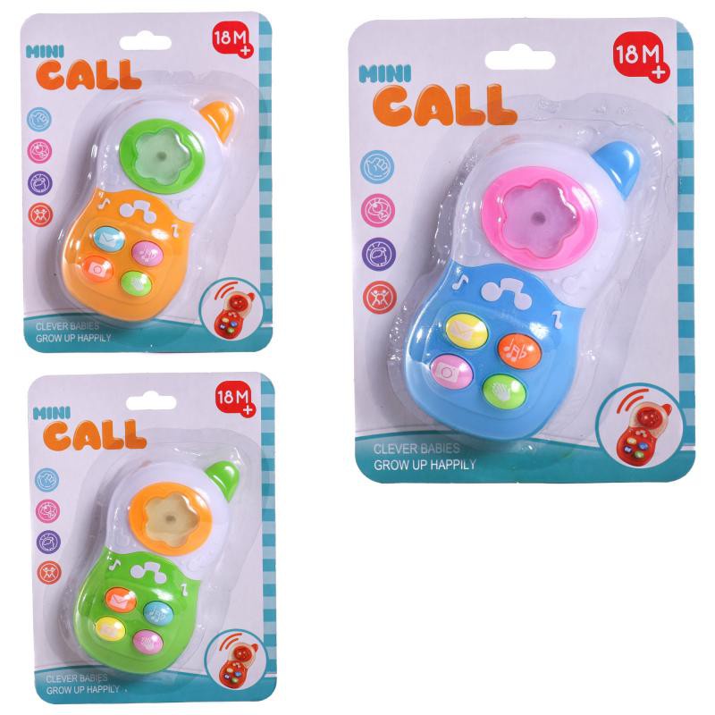 [9209] Mainan Anak Bayi Baby Mini Call Phone Music - HP Suara Musik + Lampu