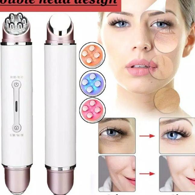 Update Alat Rf Penghilang Kantung Mata dan Kerutan Setrika Wajah Cleansing 