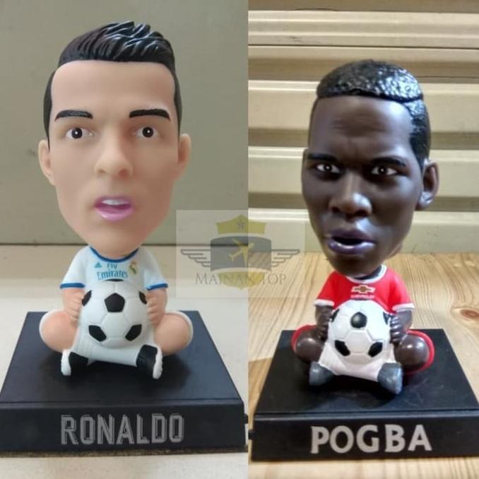 Boneka Pajangan Goyang Kepala Ronaldo & Pogba, Dashboard Mobil