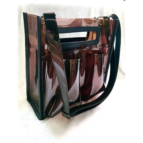 Tas Konser Pvc / Tas new normal /Tas Mika Selempang Wanita / Tas pvc konser / Tas pvc / tas jelly  /Tas Kerja bahu