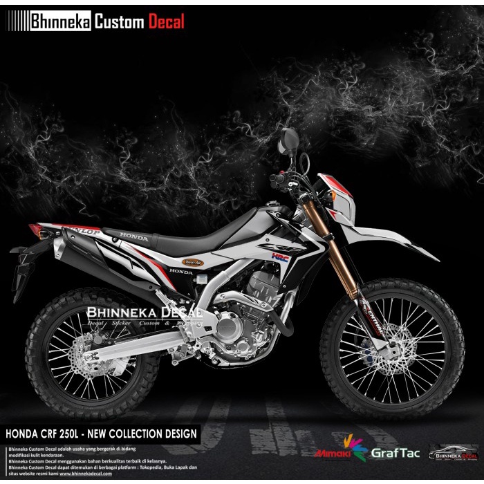 DECAL/STICKER HONDA CRF 250L HRC BLACK