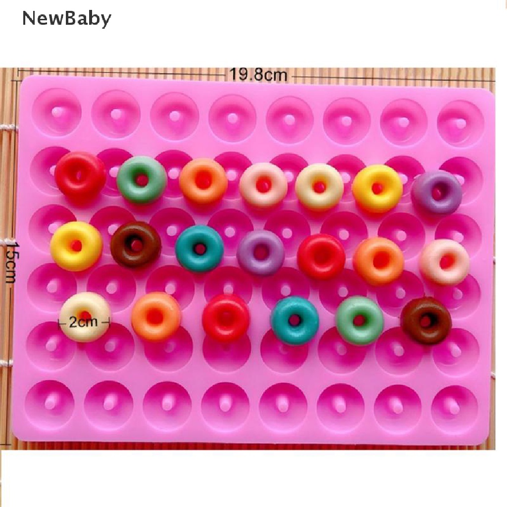 NewBaby 48 Cavity Mini Donut Mold Bakeware Dessert Biscuit Cake Baking Pan Ice Molds ID