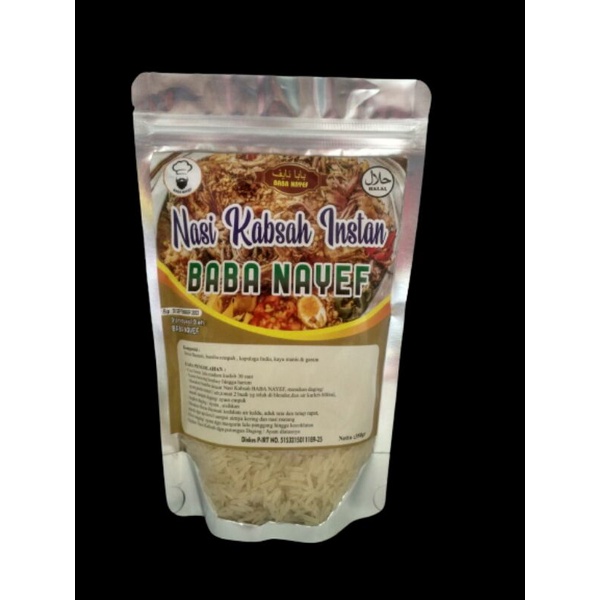 

Basmati | Nasi Kebuli Instan BABA NAYEF 350gr plus Bumbu