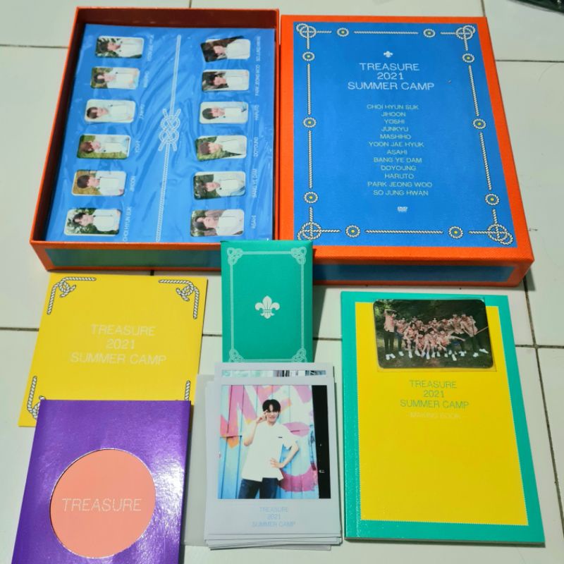 [SHARING] TREASURE - SUMMER CAMP 2021 / DVD / Photobook / Member set/  Making book/ photocard album 