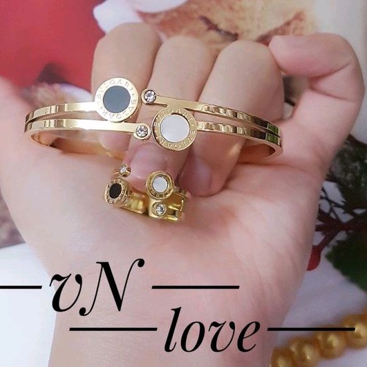 Titanium Gelang Cincin Perhiasan Wanita 7922c