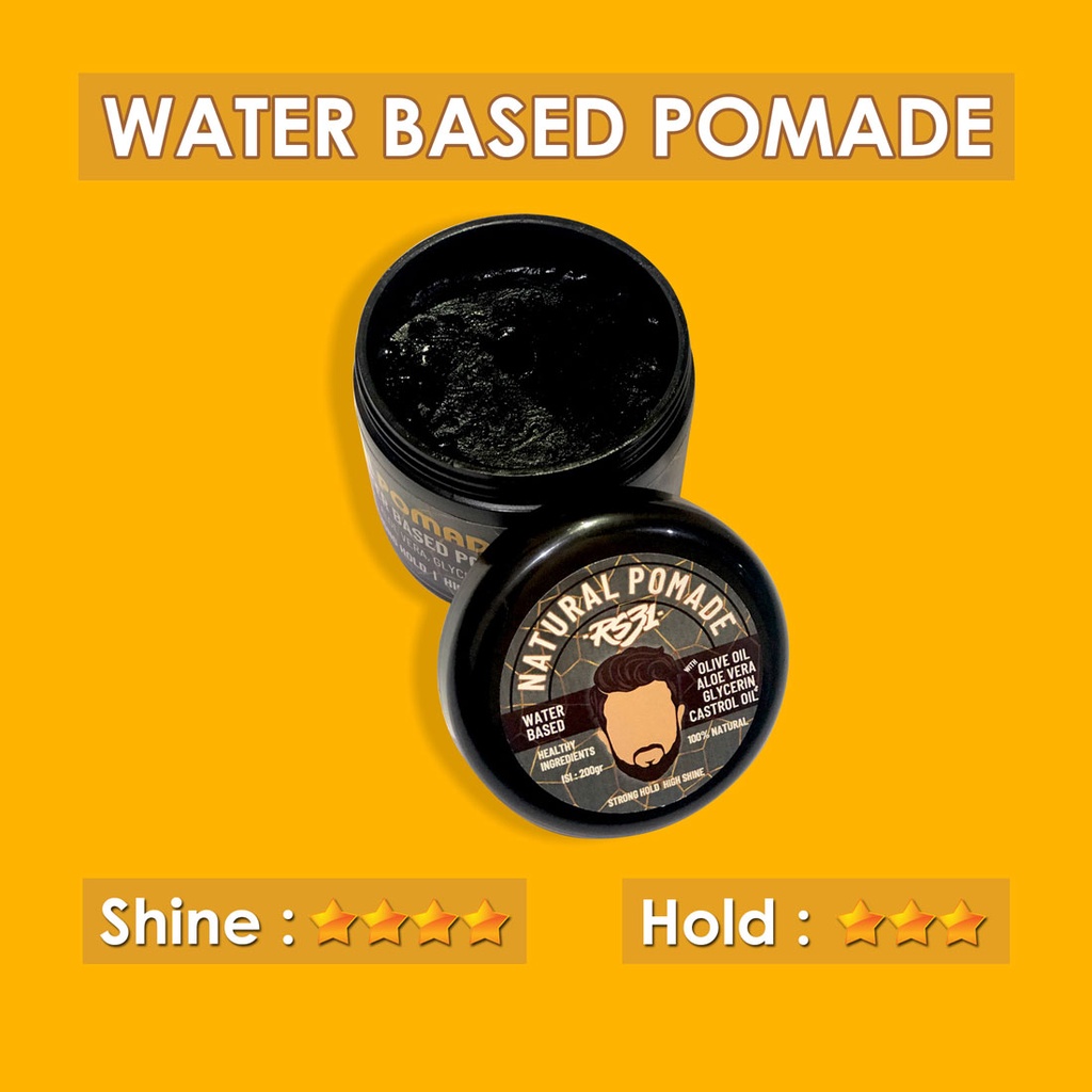 RS31 Natural Hair Pomade Isi 260 gr - Water Based Pomade Tampilan Klimis Berkilau Sepanjang Hari