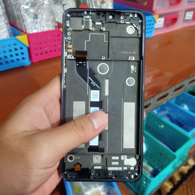 LCD TS FULLSET FRAME XIAOMI MI8 MI 8 LITE ORIGINAL COPOTAN