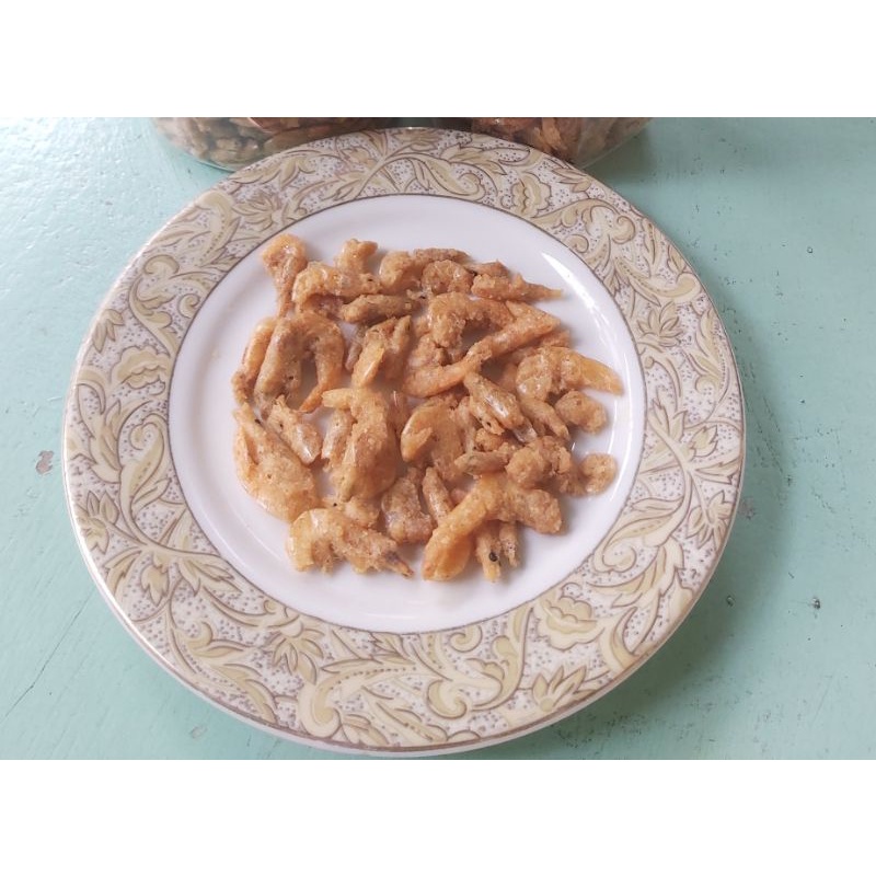 

Udang kriuk crispy, garing cocok semua makanan