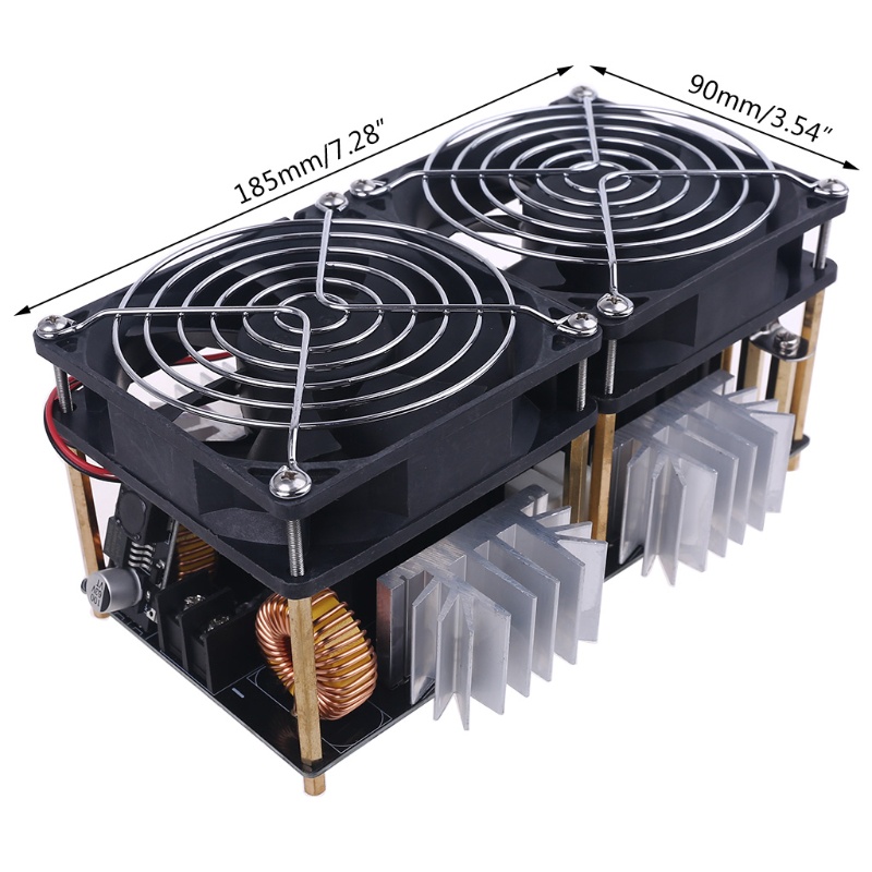 Bt 2000W 50A ZVS Induction Heating Board Modul Pemanas Flyback Driver Disipasi Coil Kipas Ganda Dengan Tabung Tembaga