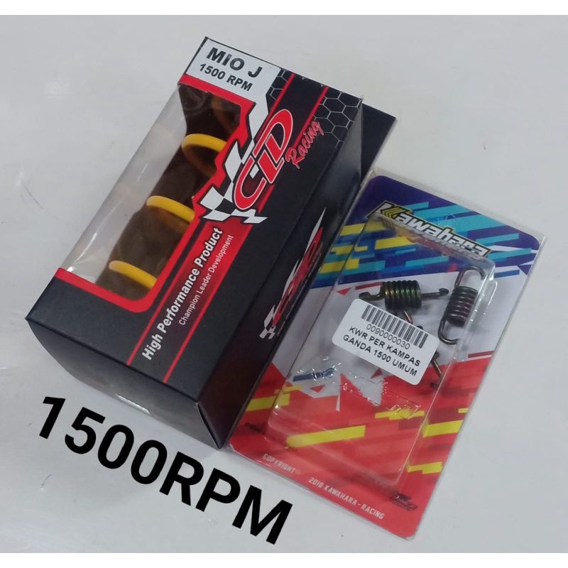 PER CVT CLD RACING 1500RPM + PER SENTRI KAWAHARA 1500RPM MIO J/MIO GT/SOUL GT/XRIDE LAMA/FINO 115 LA