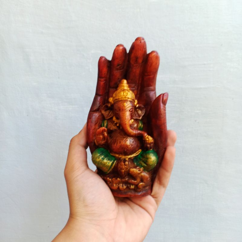 Tempat Dupa Ganesha Tangan Gradasi / Tempat Dupa Ukir Bali / Tenpat Dupa Dewa Ganesha / Tempat Dupa Antik / Patung Dewa Ganesha / Tempat Dupa Ganesa Bali / Craftdewata