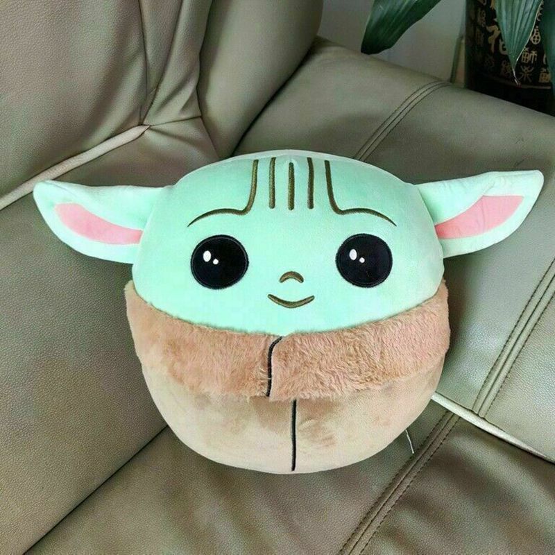 26cm Boneka  Baby Yoda Plush Doll Pillow Cartoon Stuffed Soft Kids Toys Fans Gifts Mainan