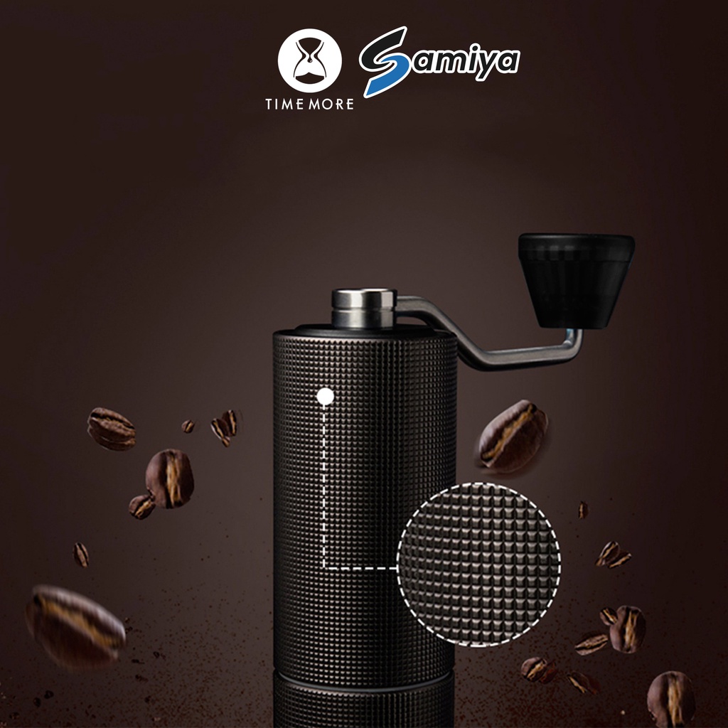 timemore chestnut grinder C2 MAX by CNC alumunium knob bean canister coffee / penggiling biji kopi