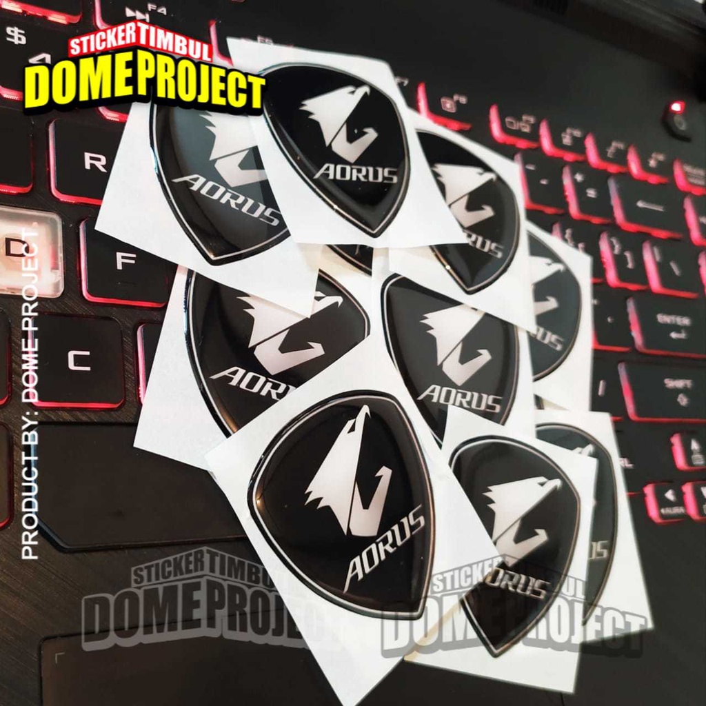 AORUS BADGE STIKER KOMPUTER STIKER PC GAMING AKSESORIES PC GAMING