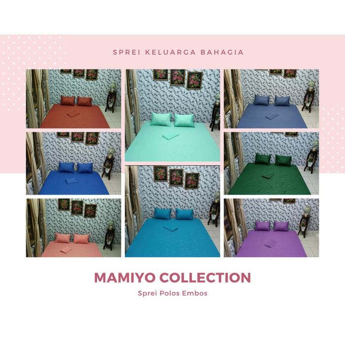 Sprei Sprei Polos 120x200 160x200 180x200 Embos Abu Coklat Putih Merah Ungu - 120, Ungu(U4B6) BISA C