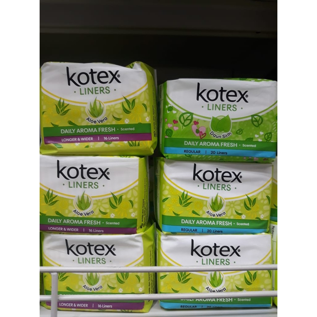 Kotex Fresh Liners Longer &amp; Wider 20 Liners 16 liner - Pantyliner softek pembalut wanita