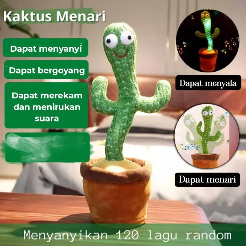 mainan dancing kaktus/kaktus joget