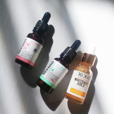 XI XIU Face Serum Anti Acne | Acne Fight | Brightening Glow | Vitamin C | Whitening Gold | ❤ jselectiv ❤ Serum Wajah XI XIU - ORI✔️BPOM✔️MURAH✔️COD✔️