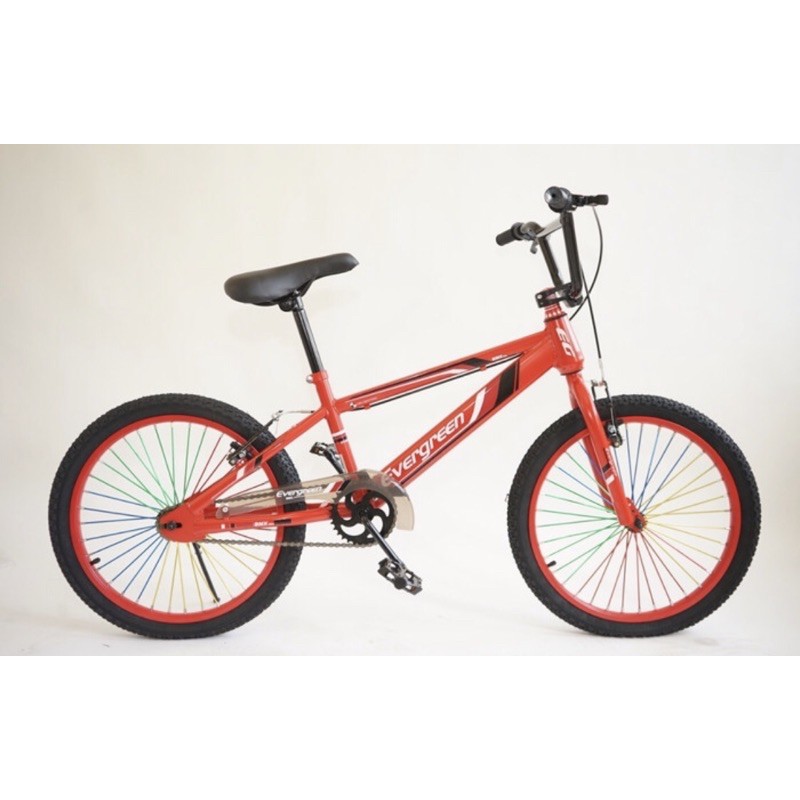 sepeda bmx evergreen 20 inch ready siap pakai sudah rakit cowok bisa COD kredit cicilan B1 SNI speda-3