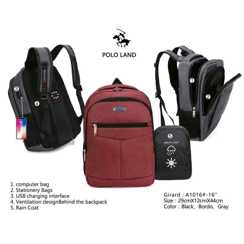 tas ransel import polo land