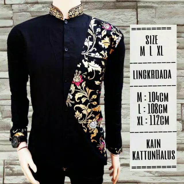 Bswart Batik Hrb026 Kenongo Hem Pendek Padi Pekalongan M L Xl Batik Pria Murah Modern Grosir