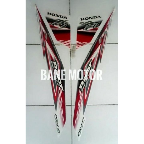 striping Beat FI 2014 putih merah