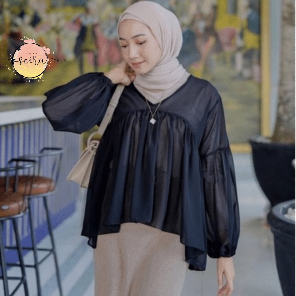 [BISA COD] Blouse Outer Dealova / Atasan Wanita Dealova