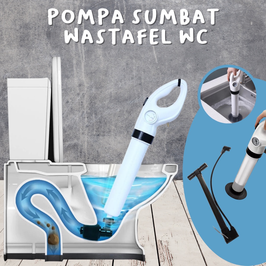 Pompa Anti Sumbat Toilet, WC duduk WC jongkok ,Closed 6-8 BAR tidy closet