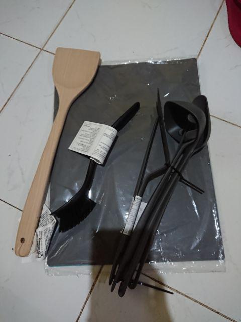 Set Isi 5, Peralatan Untuk Memasak Pasta, Spatula, Sendok Sup, Sendok, Capitan Fu475