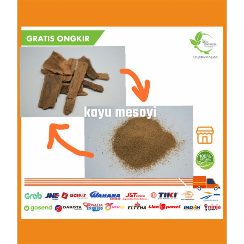 

Kayu Mesoyi KERING Organik utuh 25 / Rempah Mesoi masoyi Bumbu masohi organic