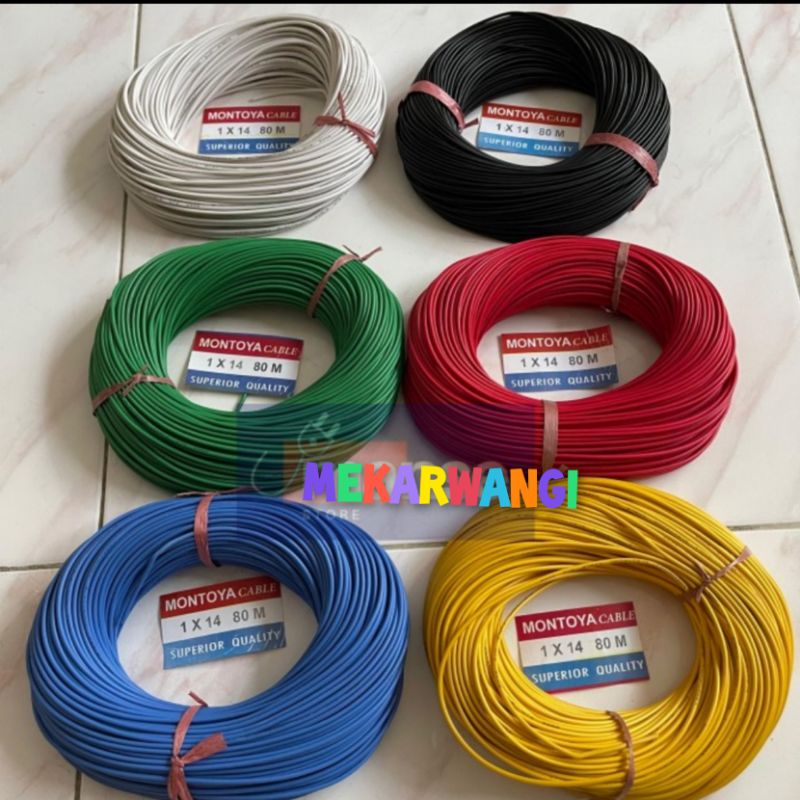 kabel montoya 1x14 80m warna premium