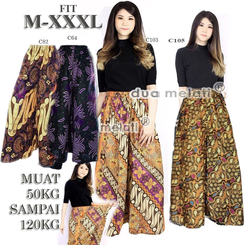 Celana Batik Wanita palazzo kulot panjang C103104105