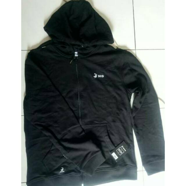 Hoodie 3second original jaket 3second jaket pria sisa L hitam harga dijamin lebih murah dan original
