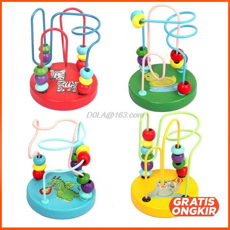 Mainan Anak Maze Roller Coaster Puzzle Children Toy F696