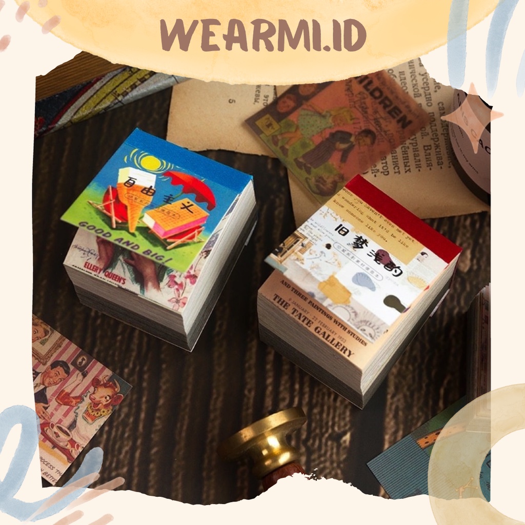 

Kertas Motif non-repeating butter paper Vintage Life Plant Aesthetic DIY scrapbook Jurnal DIY- km1
