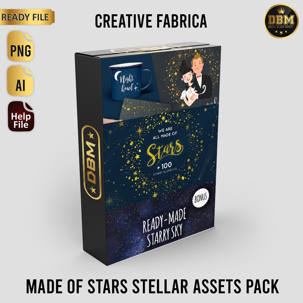 Made Of Stars Stellar Assets Pack - Vector Designs