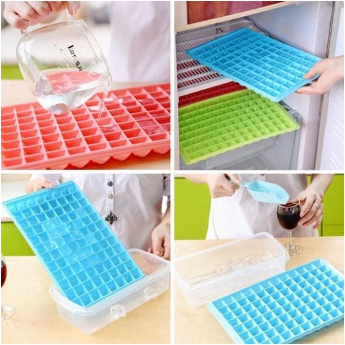 (NCS) COD Cetakan Es Batu 96 Grid 96grid Kubus Kotak Diamond Jelly Agar Ice Cube Tray Jelli Baking Mpasi Puding Cetakkan