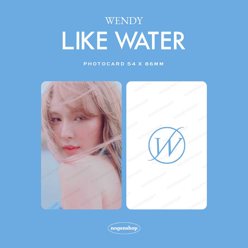 [UNOFFICIAL/FANMADE] PHOTOCARD RED VELVET WENDY LIKE WATER