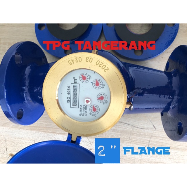 Jual Meteran Air Water Meter 2 inchi FLANGE | Shopee Indonesia