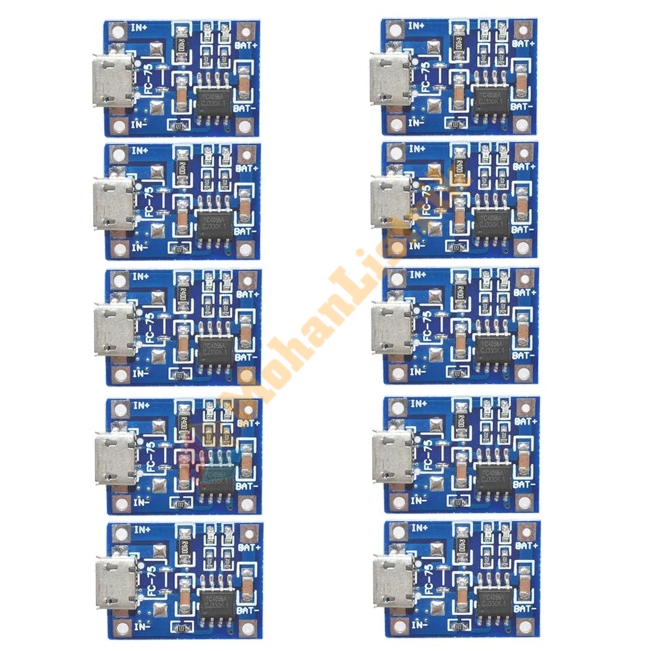 Module Modul Cas Batere Baterai 18650 TP4056 Micro USB Battery Charger