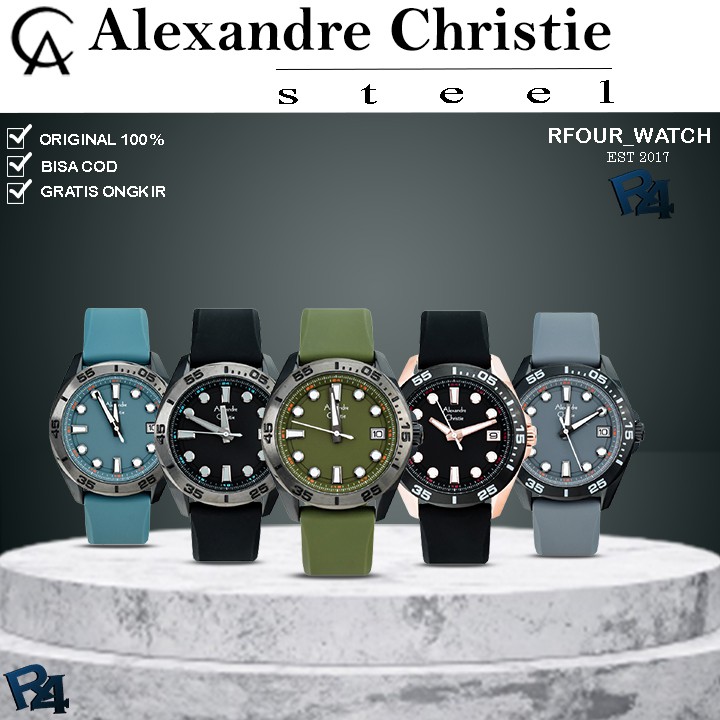 JAM ALEXANDER CHRISTIE PRIA ORIGINAL JAM TANGAN ALEXANDRE CHRISTIE PRIA ALEXANDER CRISTIE 6580 P