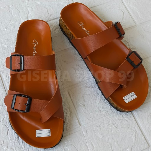 GISELIA &gt;&gt;SANDAL WANITA GISELIA SILANG JEMPOL/ AN 10