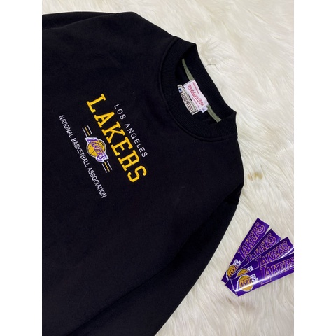 Crewneck Sweater Lakers Bordir Premium