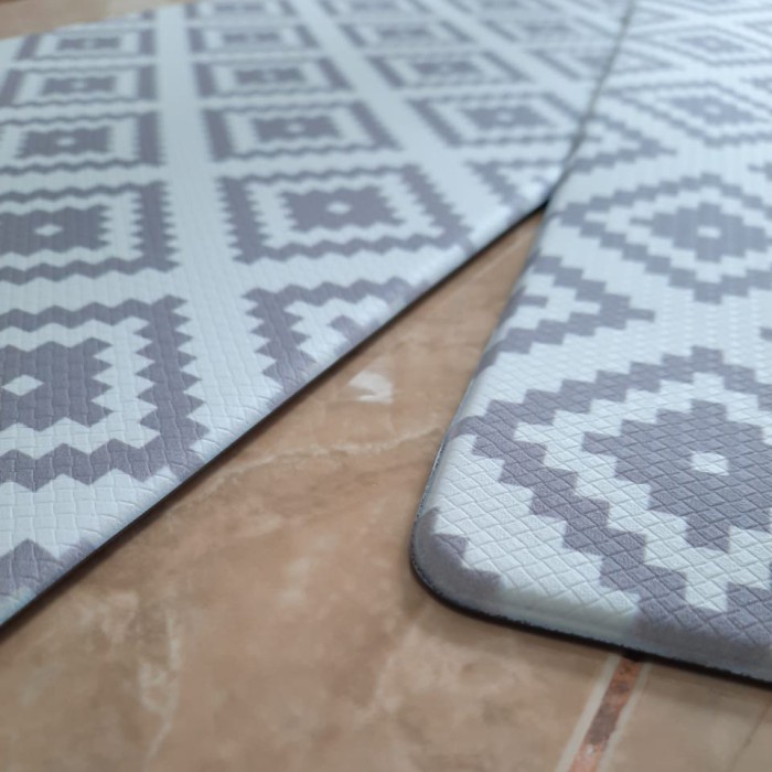 Exclusive Kitchen Mat 2 in 1 Keset Dapur Anti Slip Uk. 45x120 dan 45x75 All Design - A120-5