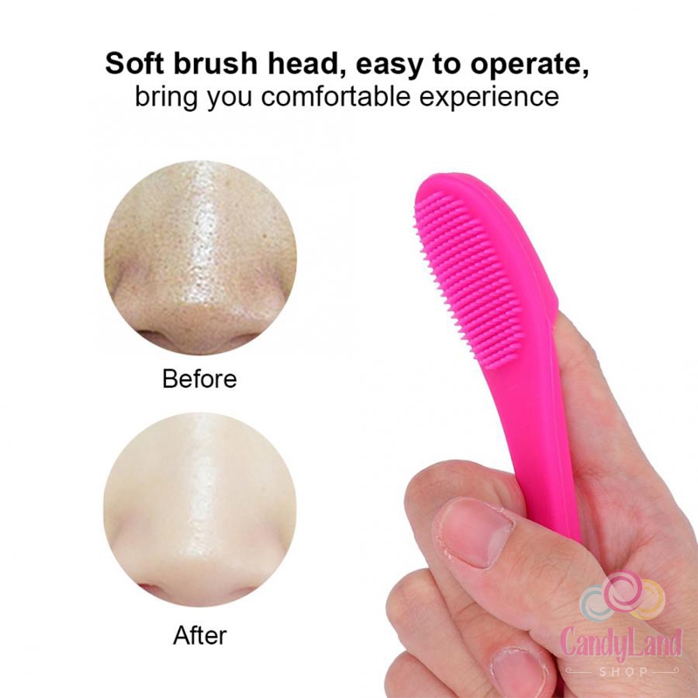 Sikat Pembersih Hidung Penghilang Komedo Silikon Brush Blackhead