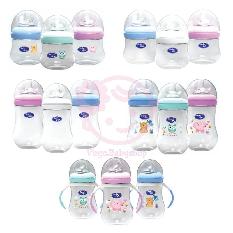 Baby Safe Botol Wide Neck 125ml &amp; 250ml