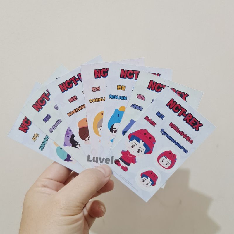 Stiker NCT REX PINKFONG DINO ABC Sticker Set